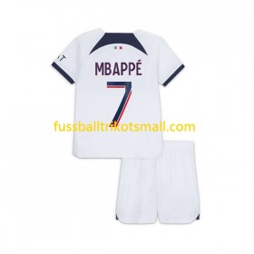 Fußballtrikots Paris Saint-Germain Kylian Mbappé 7 Kinder 2023-2024 Kurzarm Auswärts-trikot kaufen